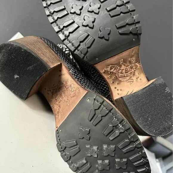 Freebird Carlito boots - black snake size 8 - never worn - Picture 2 of 5